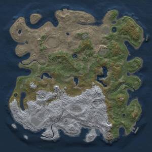 Thumbnail Rust Map: Procedural Map, Size: 4500, Seed: 1487000730, 15 Monuments