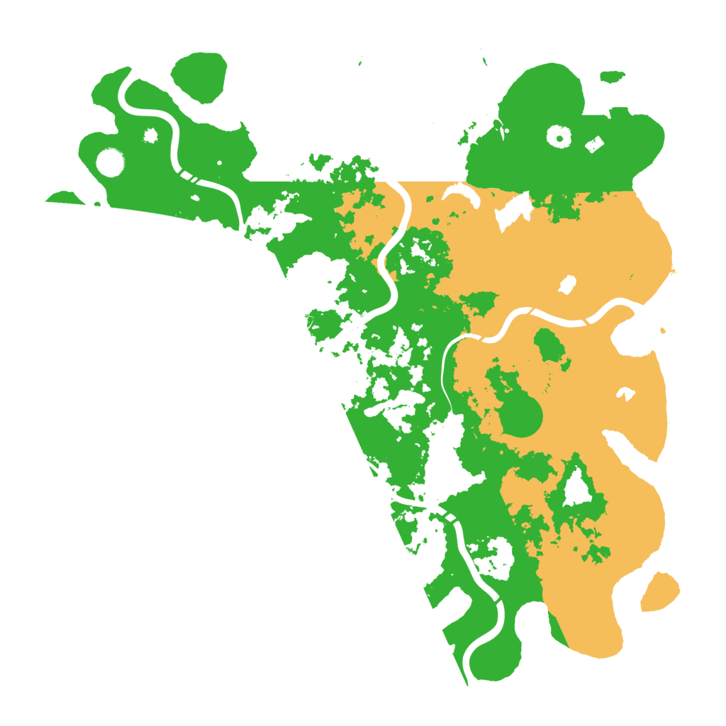 Biome Rust Map: Procedural Map, Size: 4500, Seed: 70797979