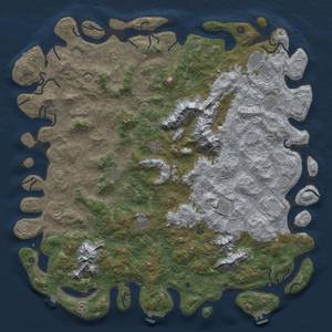 Thumbnail Rust Map: Procedural Map, Size: 6000, Seed: 78006953, 19 Monuments