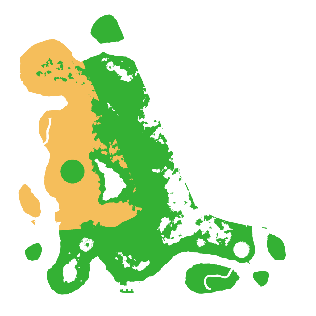 Biome Rust Map: Procedural Map, Size: 3500, Seed: 206370421