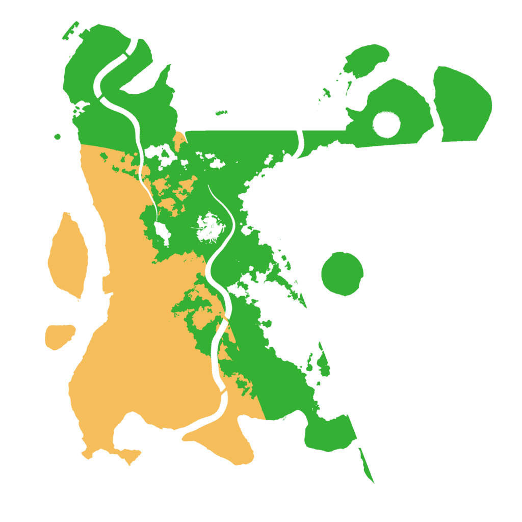 Biome Rust Map: Procedural Map, Size: 3500, Seed: 4574357
