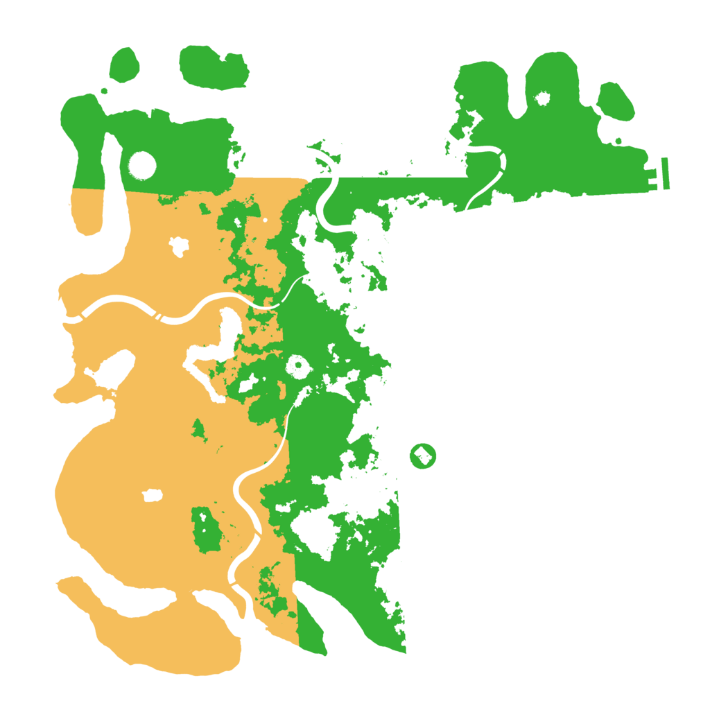 Biome Rust Map: Procedural Map, Size: 4500, Seed: 251757