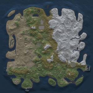 Thumbnail Rust Map: Procedural Map, Size: 4500, Seed: 18332005, 19 Monuments