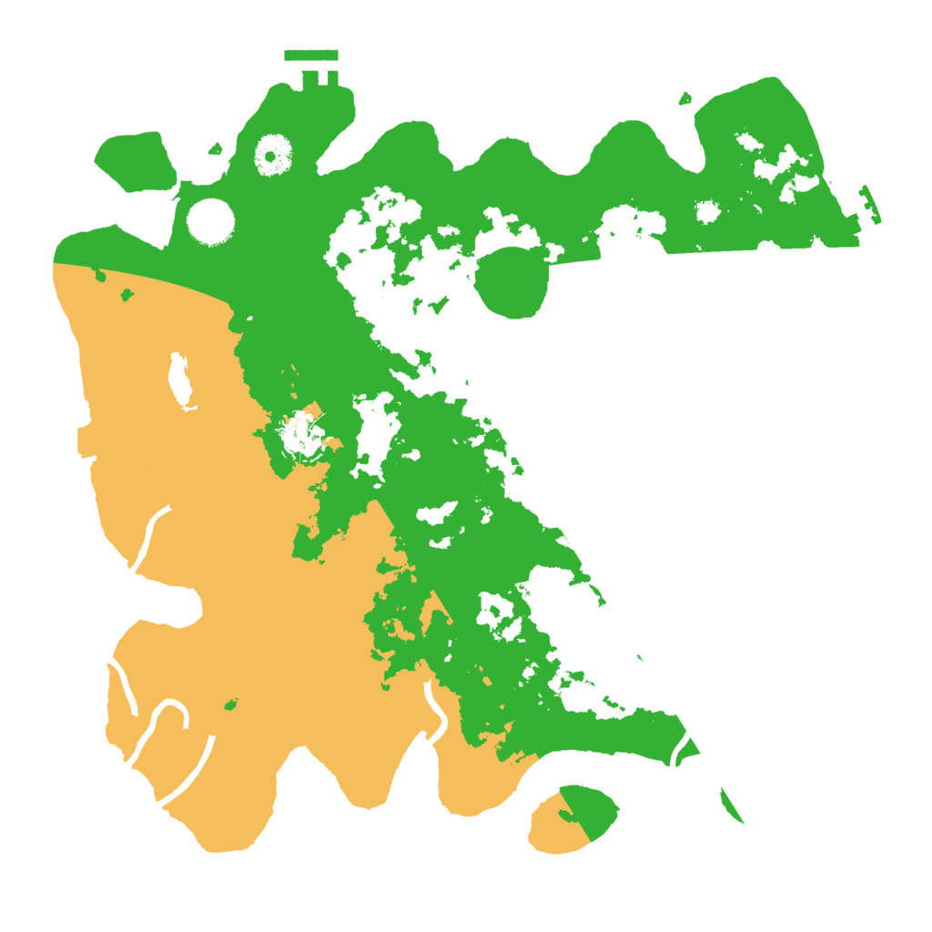 Biome Rust Map: Procedural Map, Size: 3500, Seed: 49491