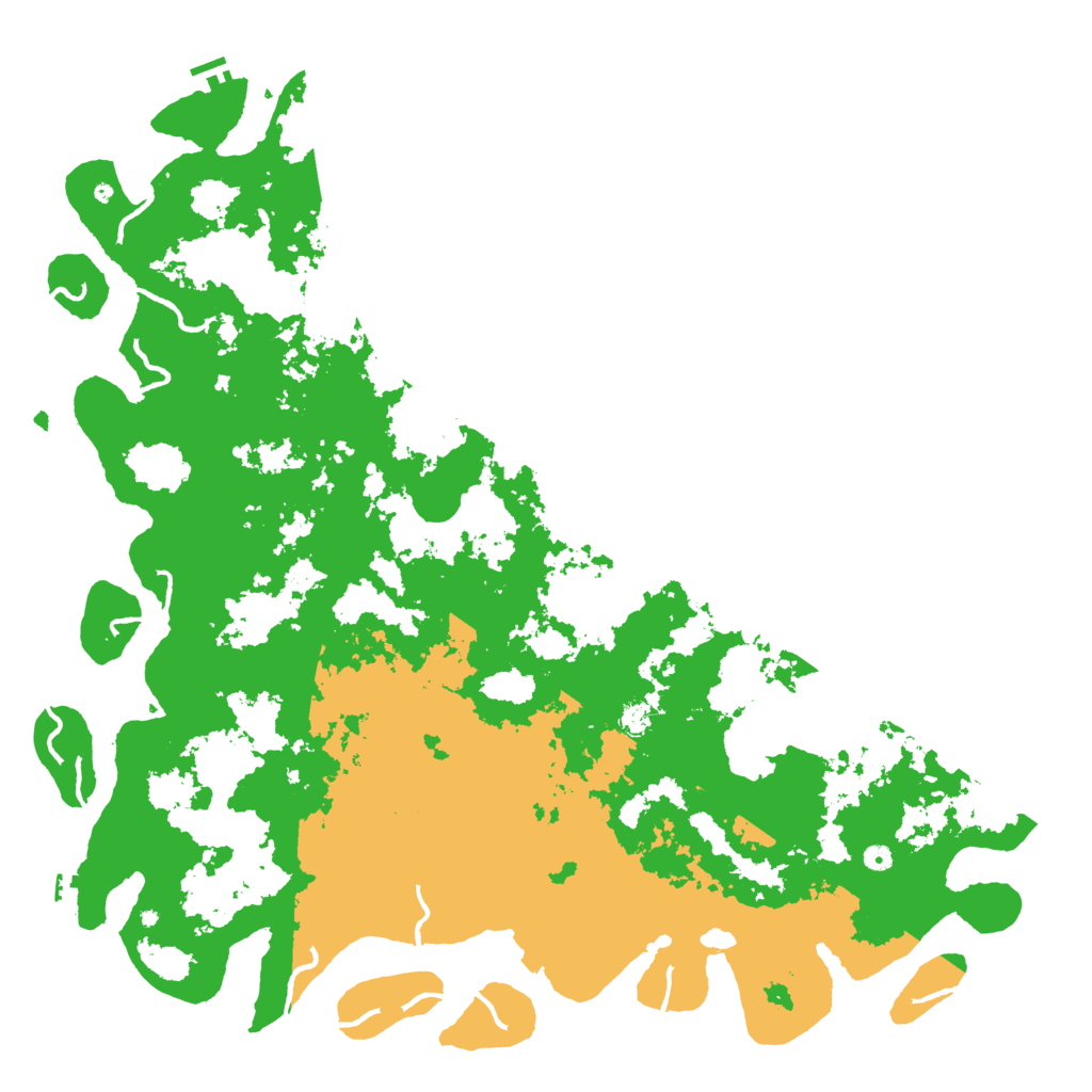 Biome Rust Map: Procedural Map, Size: 6000, Seed: 101607