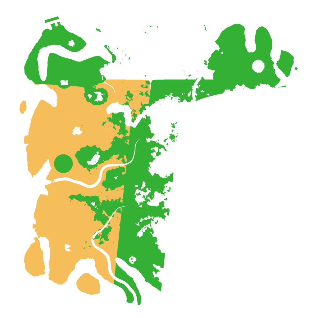 Biome Rust Map: Procedural Map, Size: 4500, Seed: 1541341483