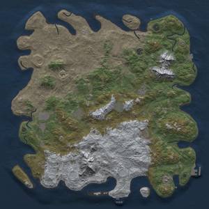 Thumbnail Rust Map: Procedural Map, Size: 5000, Seed: 467813407, 19 Monuments