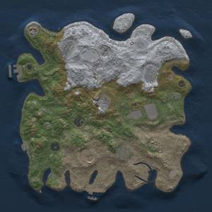 Thumbnail Rust Map: Procedural Map, Size: 3500, Seed: 1178070926, 18 Monuments