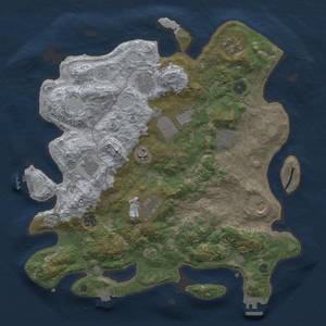 Thumbnail Rust Map: Procedural Map, Size: 4000, Seed: 402564483, 18 Monuments