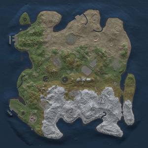 Thumbnail Rust Map: Procedural Map, Size: 3750, Seed: 954081448, 19 Monuments