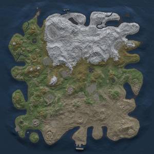 Thumbnail Rust Map: Procedural Map, Size: 4250, Seed: 67642106, 19 Monuments