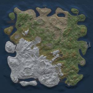 Thumbnail Rust Map: Procedural Map, Size: 4500, Seed: 2048326314, 19 Monuments