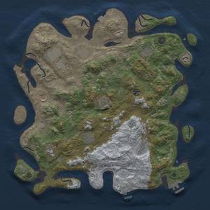 Thumbnail Rust Map: Procedural Map, Size: 4250, Seed: 1211330148, 19 Monuments