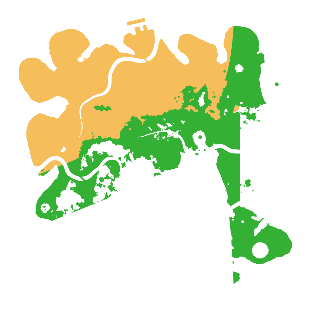 Biome Rust Map: Procedural Map, Size: 3500, Seed: 87003191