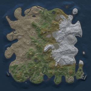 Thumbnail Rust Map: Procedural Map, Size: 4000, Seed: 1762774613, 19 Monuments