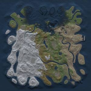 Thumbnail Rust Map: Procedural Map, Size: 4250, Seed: 1148363512, 14 Monuments