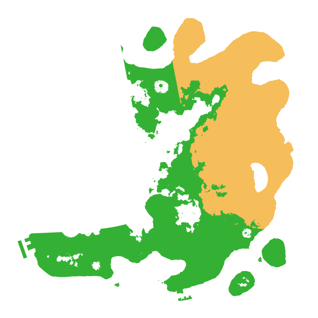 Biome Rust Map: Procedural Map, Size: 3500, Seed: 233804720