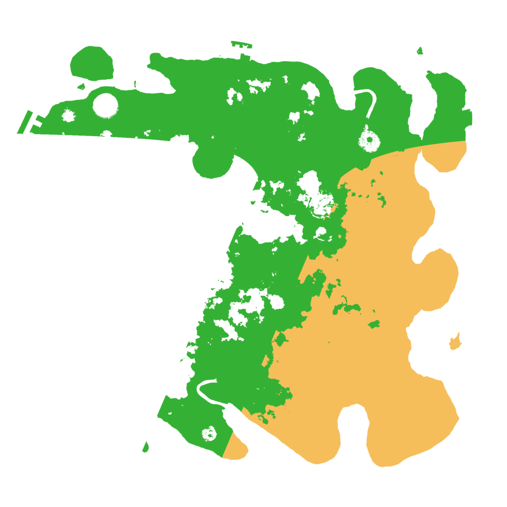 Biome Rust Map: Procedural Map, Size: 3600, Seed: 2140536499