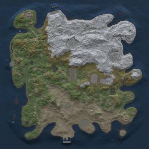 Thumbnail Rust Map: Procedural Map, Size: 4000, Seed: 52586956, 18 Monuments