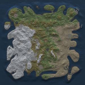 Thumbnail Rust Map: Procedural Map, Size: 4500, Seed: 1829381729, 19 Monuments