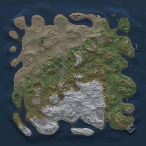 Thumbnail Rust Map: Procedural Map, Size: 4500, Seed: 97053014, 19 Monuments