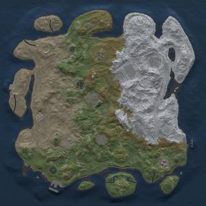 Thumbnail Rust Map: Procedural Map, Size: 4250, Seed: 537621456, 19 Monuments