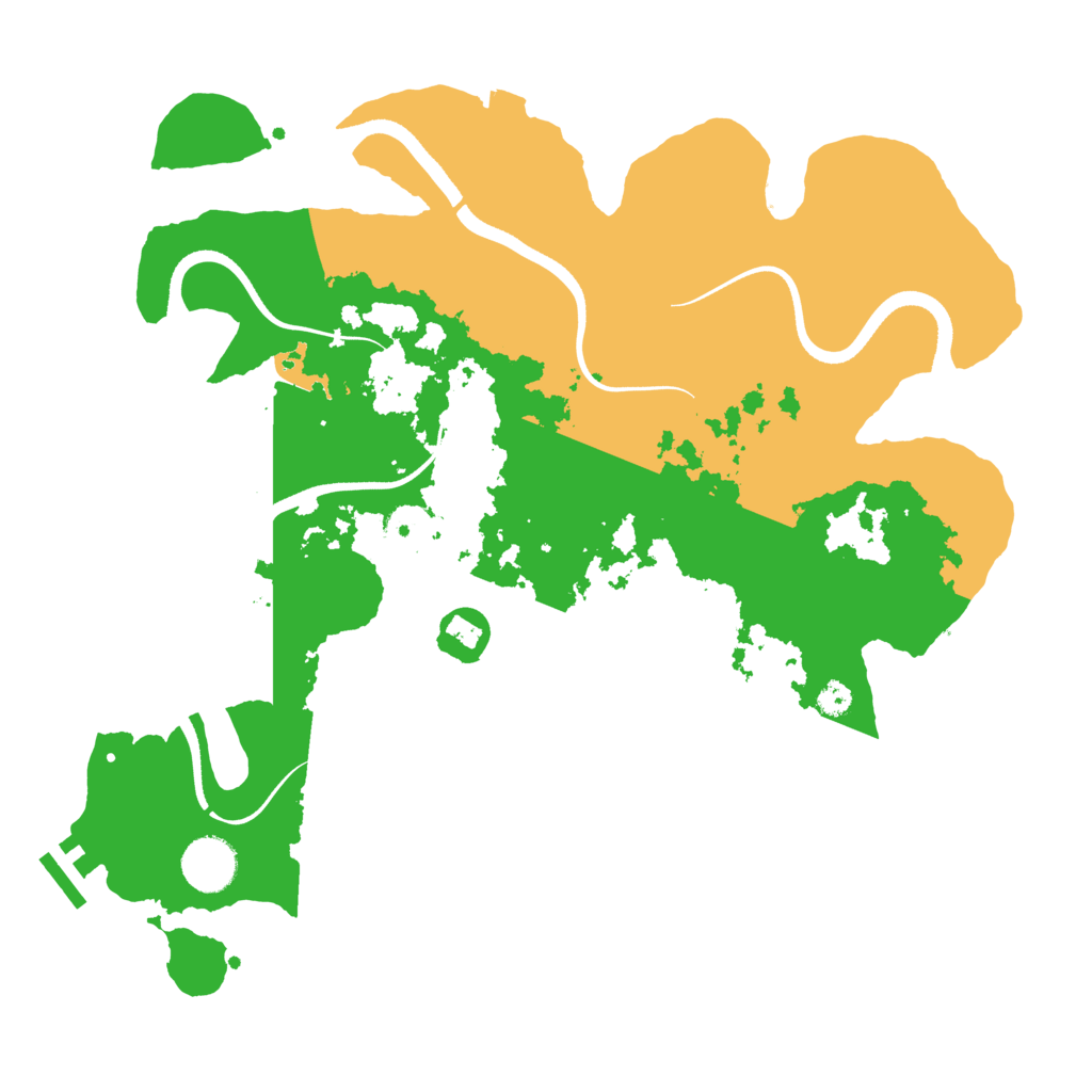 Biome Rust Map: Procedural Map, Size: 3500, Seed: 668367008
