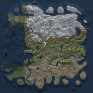 Thumbnail Rust Map: Procedural Map, Size: 4500, Seed: 1422348042, 17 Monuments