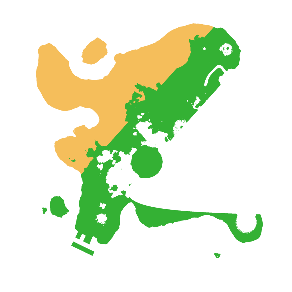 Biome Rust Map: Procedural Map, Size: 2500, Seed: 1676480770