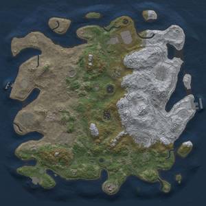 Thumbnail Rust Map: Procedural Map, Size: 4000, Seed: 1590722478, 18 Monuments