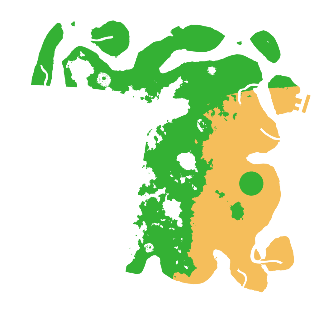 Biome Rust Map: Procedural Map, Size: 3500, Seed: 304978188