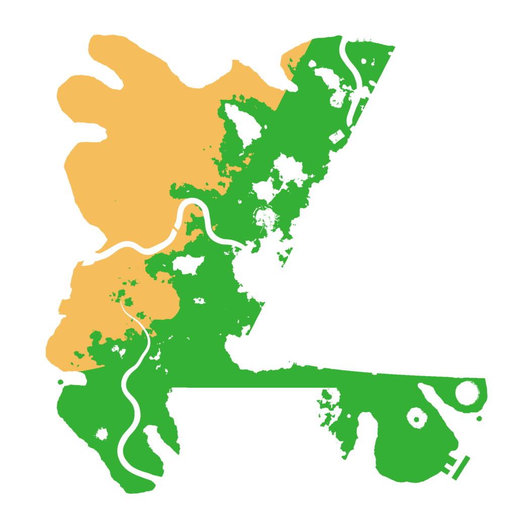 Biome Rust Map: Procedural Map, Size: 3900, Seed: 535808026