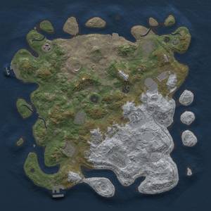 Thumbnail Rust Map: Procedural Map, Size: 4000, Seed: 486119128, 18 Monuments