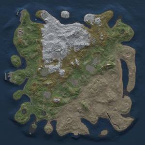 Thumbnail Rust Map: Procedural Map, Size: 4250, Seed: 552282632, 19 Monuments