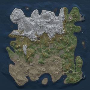 Thumbnail Rust Map: Procedural Map, Size: 4250, Seed: 917168159, 19 Monuments