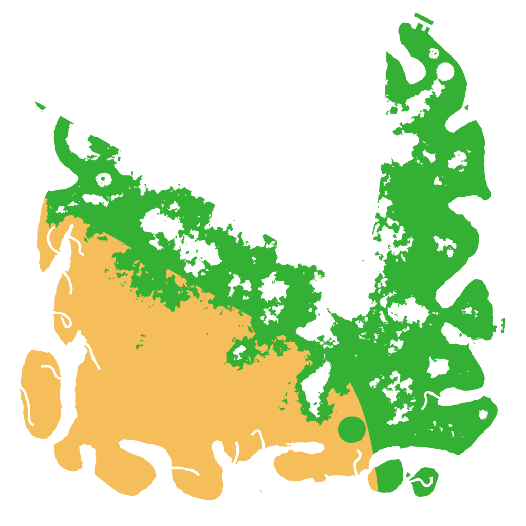 Biome Rust Map: Procedural Map, Size: 5250, Seed: 329374979