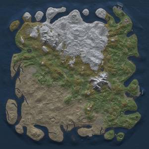 Thumbnail Rust Map: Procedural Map, Size: 5250, Seed: 329374979, 19 Monuments