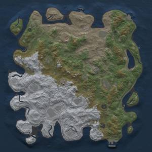 Thumbnail Rust Map: Procedural Map, Size: 4500, Seed: 702543159, 19 Monuments