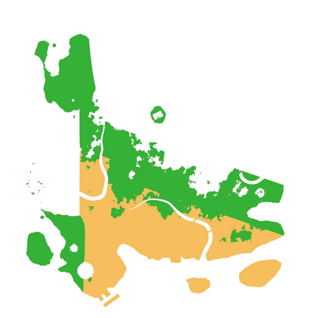 Biome Rust Map: Procedural Map, Size: 3500, Seed: 897715929