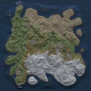 Thumbnail Rust Map: Procedural Map, Size: 4000, Seed: 152452, 19 Monuments