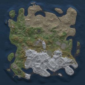 Thumbnail Rust Map: Procedural Map, Size: 3800, Seed: 1019792811, 18 Monuments