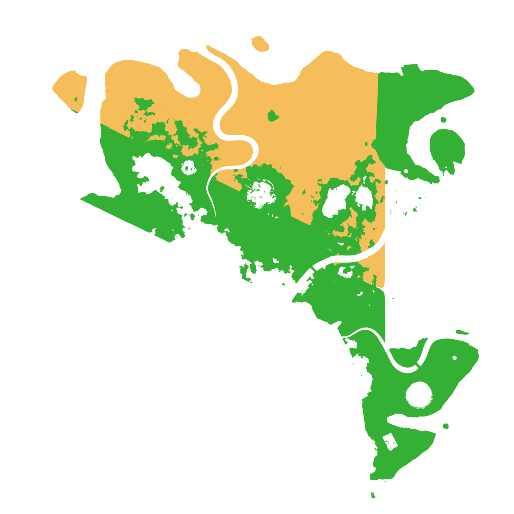 Biome Rust Map: Procedural Map, Size: 3500, Seed: 391795313