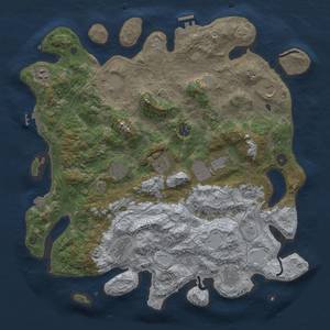 Thumbnail Rust Map: Procedural Map, Size: 4250, Seed: 45677769, 19 Monuments