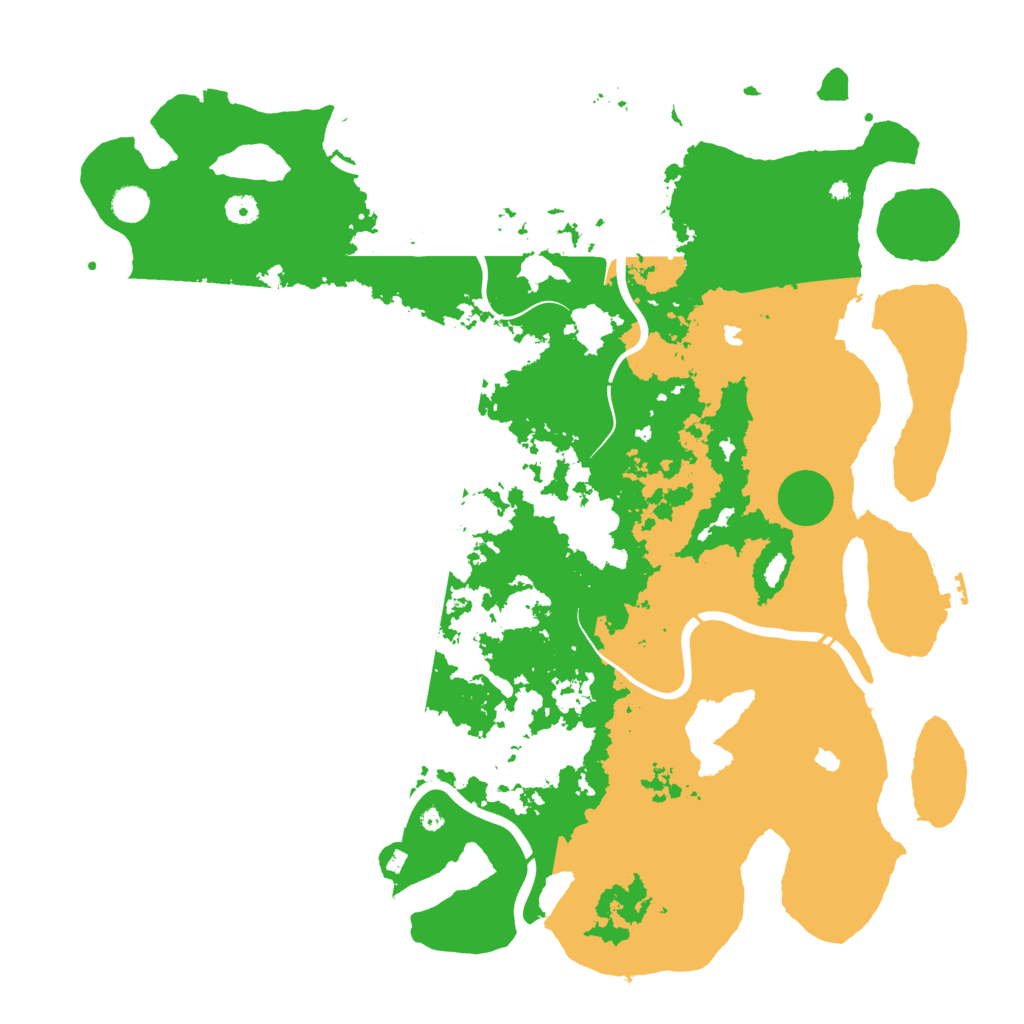 Biome Rust Map: Procedural Map, Size: 4850, Seed: 71291943