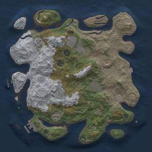 Thumbnail Rust Map: Procedural Map, Size: 3500, Seed: 956780144, 16 Monuments