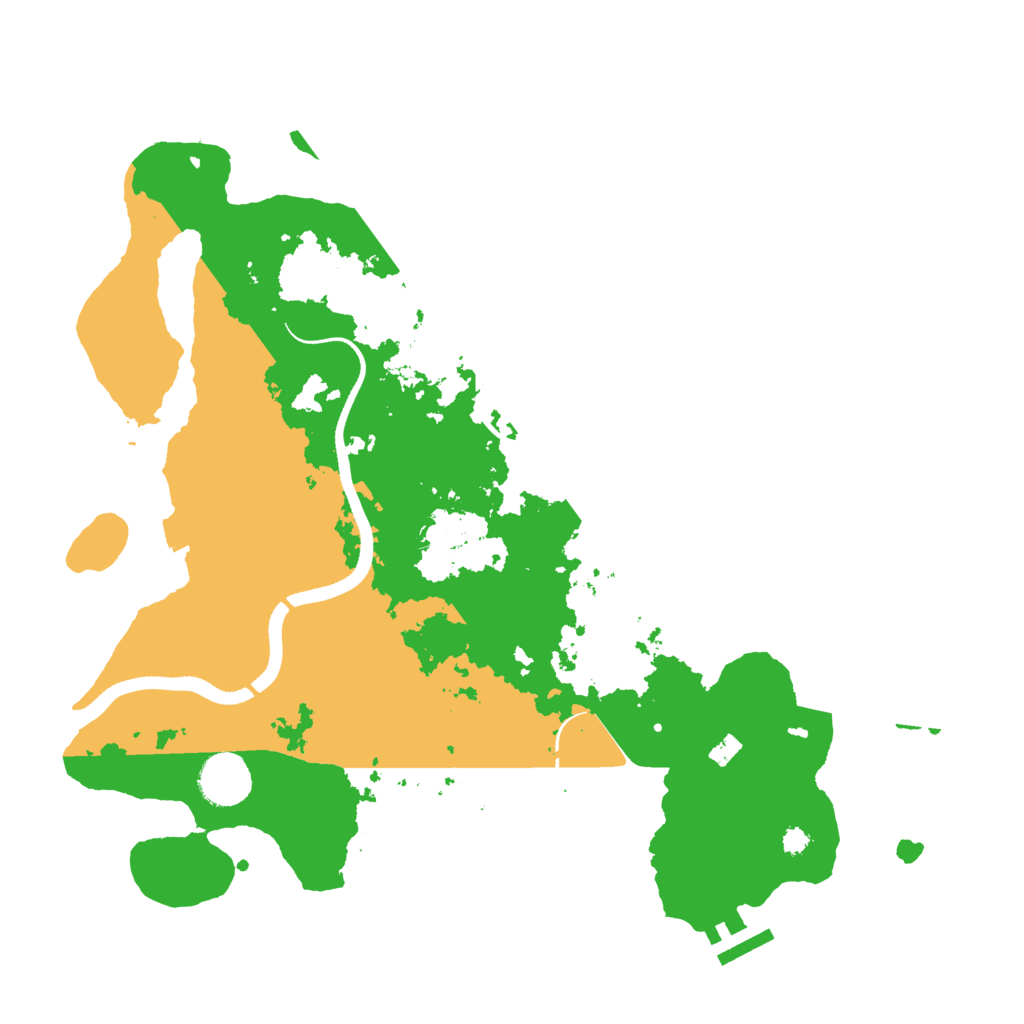 Biome Rust Map: Procedural Map, Size: 3500, Seed: 1538983196