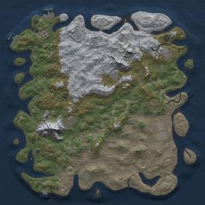 Thumbnail Rust Map: Procedural Map, Size: 5000, Seed: 1586544950, 19 Monuments