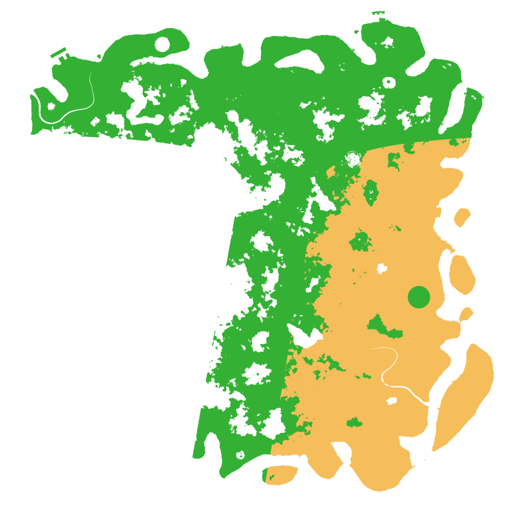 Biome Rust Map: Procedural Map, Size: 6000, Seed: 341256