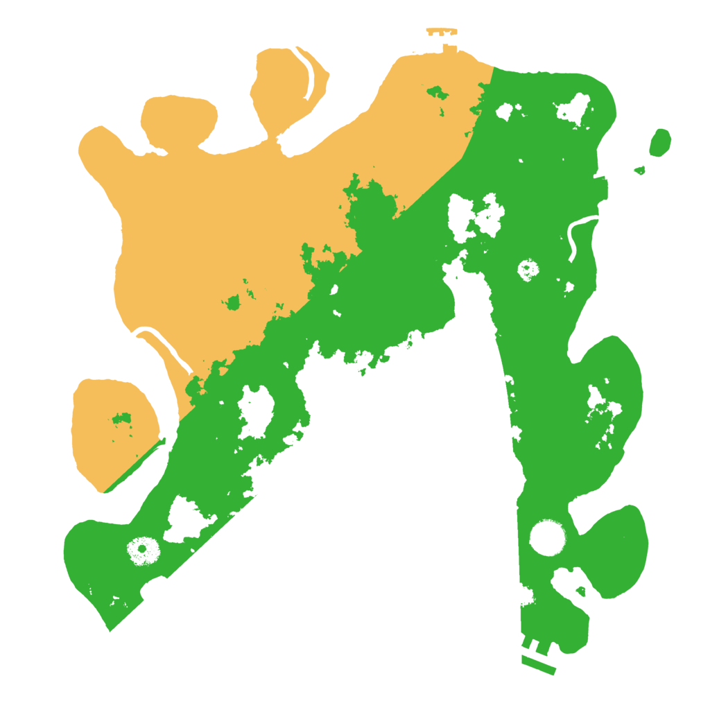 Biome Rust Map: Procedural Map, Size: 3500, Seed: 907462579