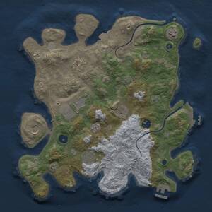 Thumbnail Rust Map: Procedural Map, Size: 3500, Seed: 907462579, 14 Monuments